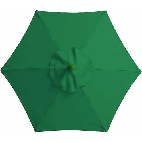 Housse De Rechange Pour Parasol, Toile De Rechange Pour Parasol Extérieur, Anti-Ultraviolet, Imperméable Parasol De Jardin Terrasse, 2 M/6 Bras ?Vert