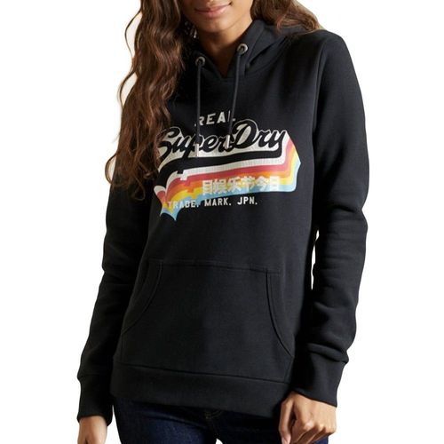 Sweat Superdry Vintage Logo Femme Bleu