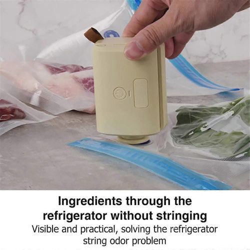 Machine d'emballage sous vide domestique automatique Scellant la machine d'emballage de fraîcheur des aliments Compresseur sous vide de scellant en plastique, E