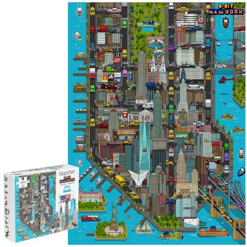 Bopster - Puzzle De La Carte De La Ville- 180 Pièces