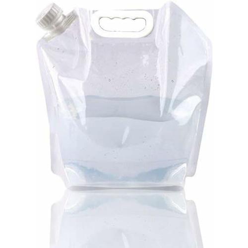 Réservoir à Eau Pliable 5L, congélation, sans BPA Plastique Réservoir à Eau de Transport, extérieur Sac d'eau Pliable pour Le Sport Camping d'équitation Mountaineer, DE Qualité Alimentaire