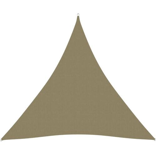 Voile De Parasol Tissu Oxford Triangulaire 4x4x4 M Beige Maison & Jardin