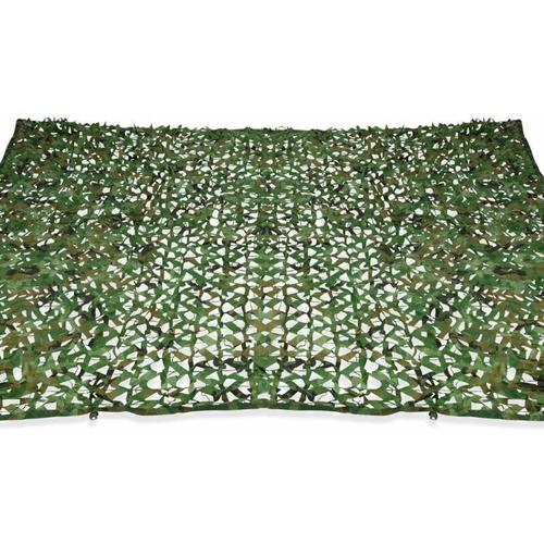 Voile D'ombrage Rectangulaire Design Ombrière Camouflage 3x5 M Treillis Vert