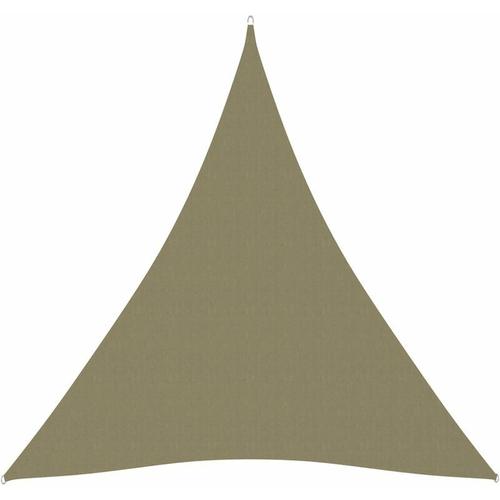 Voile De Parasol Tissu Oxford Triangulaire 3x4x4 M Beige Maison & Jardin