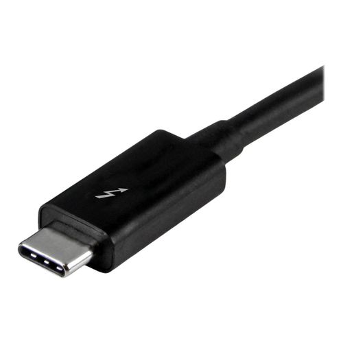 StarTech.com Câble Thunderbolt 3 (20 Gb/s) USB-C de 1 m - M/M - Câble Thunderbolt - 24 pin USB-C (M) pour 24 pin USB-C (M) - Thunderbolt 3 / USB / DisplayPort - 1 m - noir - pour P/N: CDP2HDUACP...