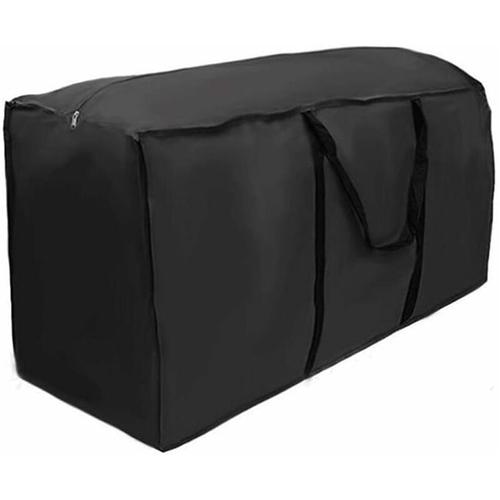 Sac De Rangement Étanche Pour Coussins De Meubles De Jardin, 210d Oxford Tissu Housse De Rangement Pour Outdoor Protecteurs Anti-Uv Imperméables De Patio De Tissu (116x47x51cm)