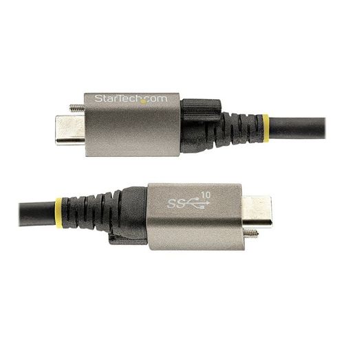 StarTech.com Câble USB C 10Gbps 1m à Verouillage par Vis Supérieure - Câble USB 3.1/3.2 Gen 2 Type-C - 100W/5A Power Delivery, DP Alt Mode, Cordon USB-C à Vis Unique (USB31CCTLKV1M) - Câble USB -...