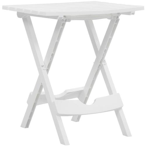 Meubles Table Pliable De Jardin 45,5x38,5x50 Cm Blanc