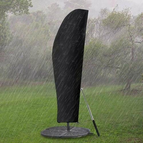 Housse De Parasol Housse De Parasol 308145cm Housse De Protection Pour Parasol Déporté-Noir