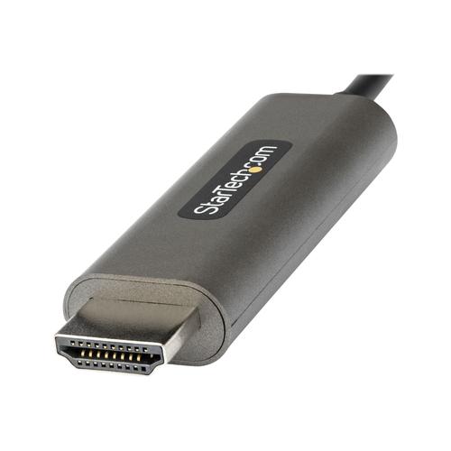 StarTech.com Câble Adaptateur Graphique USB-C vers HDMI 4K 60Hz HDR10 2m - Ultra HD USB Type-C vers HDMI 4K 2.0b - Convertisseur Graphique USB-C vers HDMI HDR - DP 1.4 Alt Mode HBR3 (CDP2HDMM2MH)...