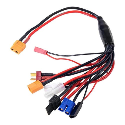 8 en 1 RC Lipo Batterie Chargeur Répartiteur Câble Adaptateur Connecteur XT60 Plug à JST T Plug XT60 EC3 Futabas Tamiyas