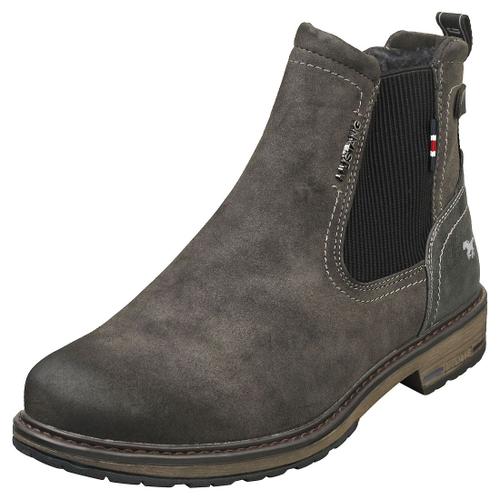 Mustang Side Zip Low Heel Bottes Chelsea Graphite