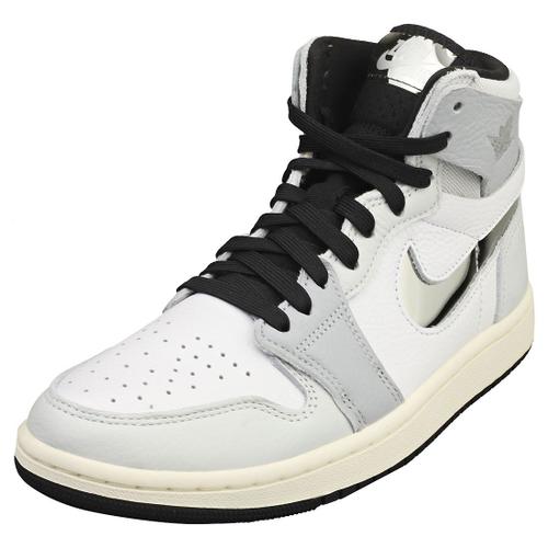 Nike Air Jordan 1 Zm Air Baskets Mode Argent Blanc