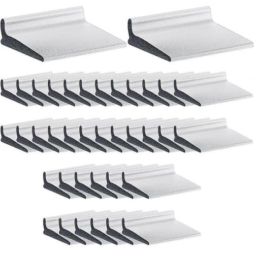 50 pièces joint d'angle de porte, joints d'angle de porte de cadre auto-adhésifs pour l'isolation phonique et la protection contre les intempéries (blanc)