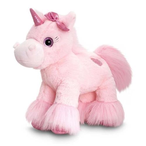 Peluche Licorne Rose 30 Cm