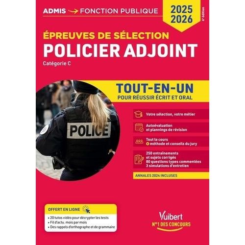 Policier Adjoint - Epreuves De Sélection, Catégorie C