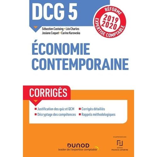 Dcg 5 Economie Contemporaine - Corrigés