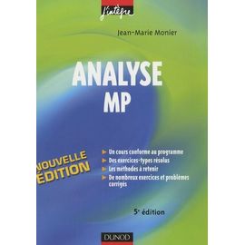 Analyse Mp - Cours, Méthodes Et Exercices Corrigés