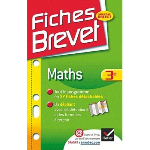 Fiches Brevet Maths 3e