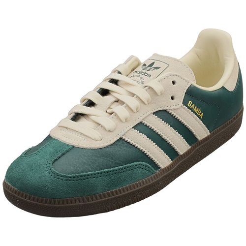 Chaussures Adidas Samba Og Veste Verte Crème