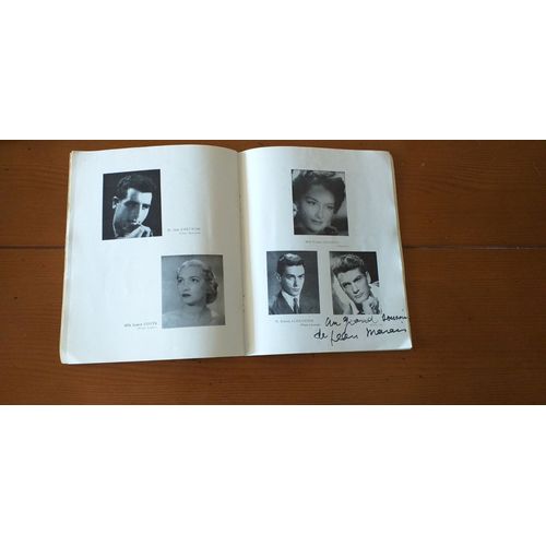 Jean Marais Dédicace Programme Britannicus 1952