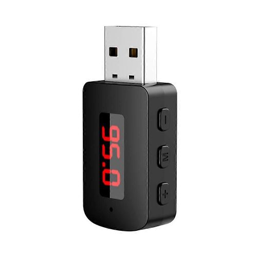 Voiture Bluetooth 5.4 Aadaptateur FM USB Émetteur Récepteur Mains libres Appel Auto LED Affichage Audio Musique Récepteur sans fil