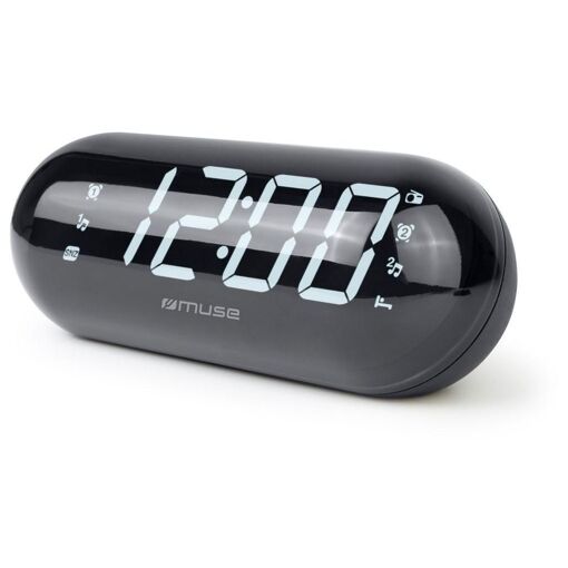 Muse M-19 GL Radio portable Horloge Numérique Noir