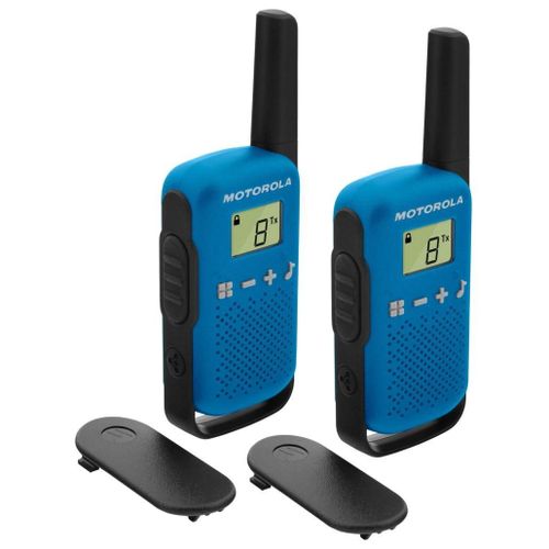 Motorola Talkabout T42 Azul Walkie Talkies 4km 16 Canales Pantalla Lcd