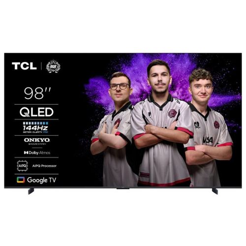 TV QLED Tcl 98P89K 248 cm 4K UHD Aluminium brossé