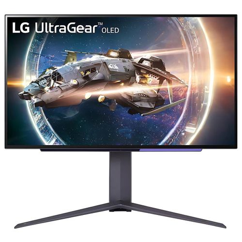 LG UltraGear 27GR95QE-B - Moniteur OLED - jeux - 27" (26.5" visualisable) - 2560 x 1440 QHD @ 240 Hz - 1000 cd/m² - 1500000:1 - HDR10 - 0.03 ms - 2xHDMI, DisplayPort - gris violet