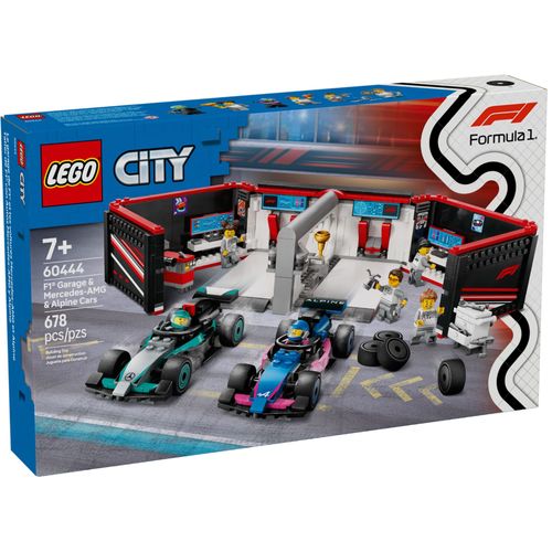 LEGO City - Garage de F1 et voitures Mercedes-AMG et Alpine - 60444