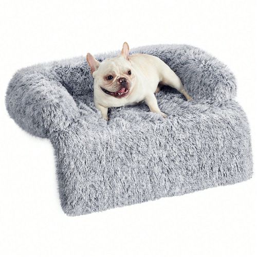 Fluffyhug Panier Pour Chien, Couverture De Protection Pour Canapé, Taille M, Pour Chiens De Petite Et Moyenne Taille, 80 X 75 X 16 Cm, Gris Ombré