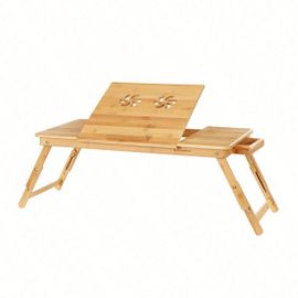 Table De Lit Pliable, Petite Table En Bambou Pour Ordinateur Portable, Pour Gaucher Et Droitier