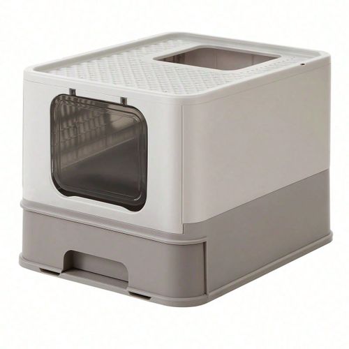 Bac À Litière Fermé Pour Chat, Maison De Toilette, Plateau Amovible, Capacité De Charge 15 Kg