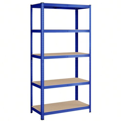 Rayonnage Étagère À 5 Niveaux 200 X 100 X 50cm - Bleu