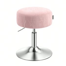 Tabouret De Maquillage, Réglable En Hauteur, Pivotant À 360 Degrés, En Pu, Pour Chambre, Cuisine, Salle À Manger, Moderne, Rose Bonbon