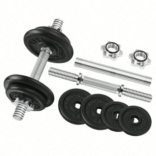 Kit Haltères Musculation, Avec Barre D'extension, Poids Ajustable, Pour Hommes Et Femmes, Musculation, Prise De Masse À La Maison, 1 Paire