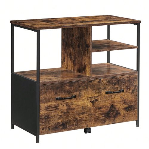 Caisson Avec Tiroir, Meuble De Rangement Bureau, Pour Format A4, Support Pour Imprimante