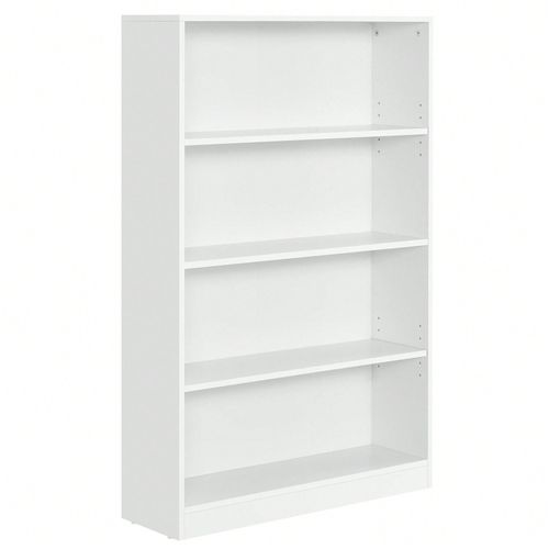 Bibliothèque, Étagère À 4 Niveaux, Meuble De Rangement, 80 X 24 X 121,5 Cm