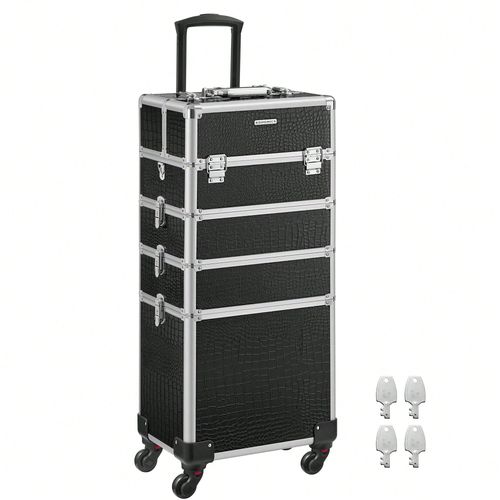 Valise à maquillage Mallette de maquillage Trolley à maquillage bijoux et cosmétique Beauty case Grande taille