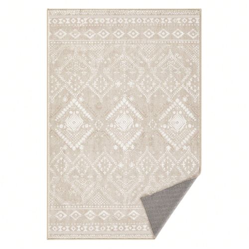 Tapis Décoratif, Tapis De Chambre 61 X 92 Cm, Tapis De Salon, Tapis Antidérapant, Pour Salon, Lavable En Machine, Style Bohème, Beige Cappuccino