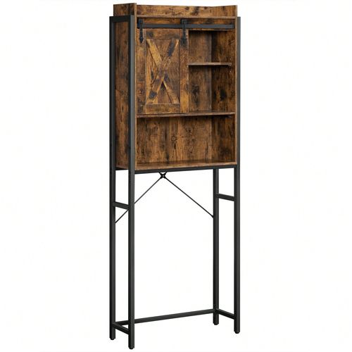 Étagère Wc, Meuble De Rangement Pour Toilettes, Pour Machine À Laver, Placard, Cadre En Acier, Stabl