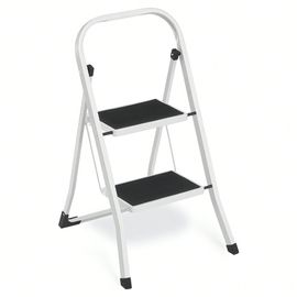 Échelle Marchepied Pliable, 2 Marches, Antidérapant, Charge 150 Kg, Hauteur de travail : 240 cm