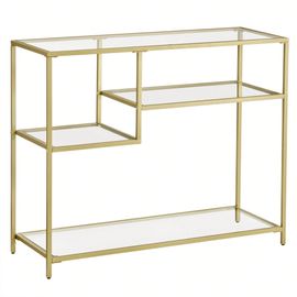 Vasagle Table Console, Cadre En Métal, Avec Étagères De Rangement, 35 X 100 X 80 Cm, Style Moderne D