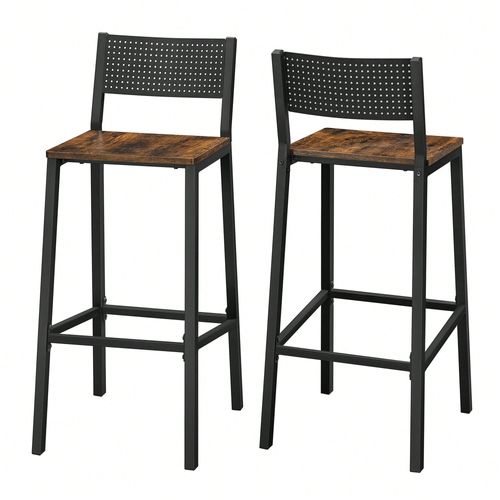 Tabourets De Bar, Lot De 2 Chaises Hautes, Sièges Cuisine, Salle À Manger