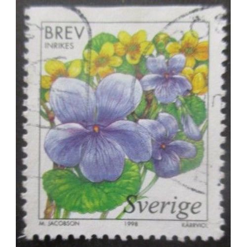 Suede N°2043 Violette Oblitéré