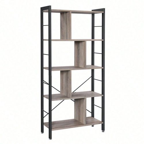 Bibliothèque, Étagère À 4 Niveaux, Meuble De Rangement, Pour Salon, Bureau, Chambre D'enfant, Montage Facile