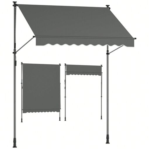 SONGMICS Store Banne Rétractable, Store Manuel, Réglable en SONGMICS Store Banne Rétractable, Store Manuel, Réglable en