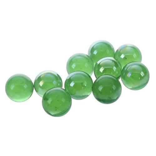 Mach-Lot De 10 Billes De Verre De 16mm, Boules De Décoration, Couleur Verte, Jouet, Kncef