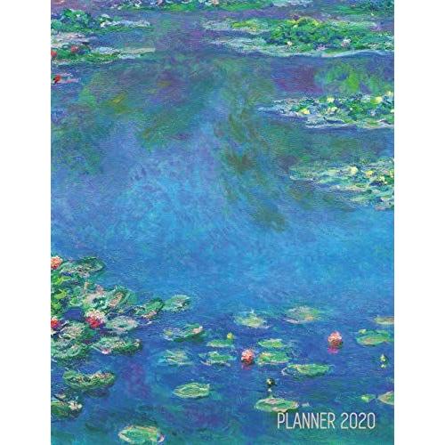 Claude Monet Daily Planner 2020: Water Lilies Painting | Stylish Floral Year Agenda Scheduler (12 Months) | Artistic French Impressionism Art Flower ... January December (Weekly Art Planners 2020)